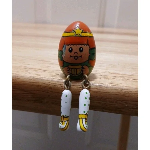 3 Wise Men Wooden Egg People Dangling Legs Christmas Decor Magi Nativity 2½" - Picture 7 of 7